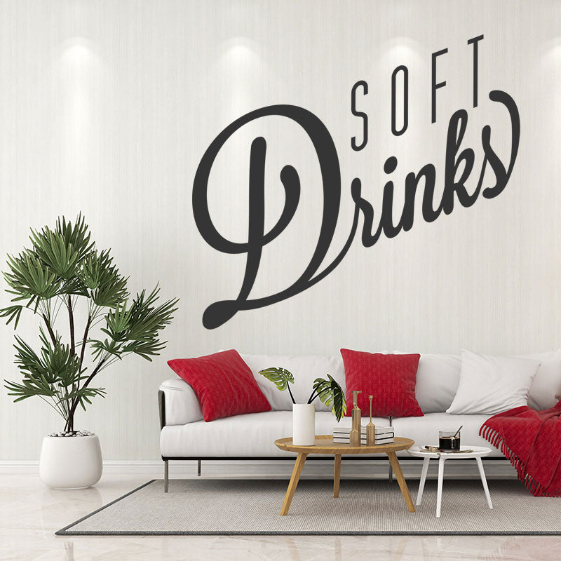 soft drinks decal wall sticker