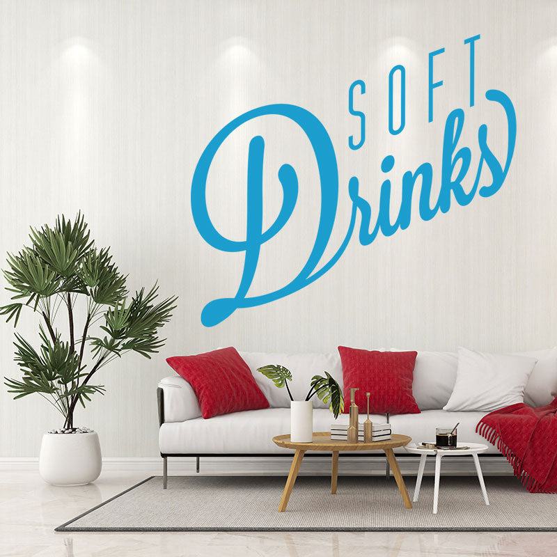 soft drinks decal wall sticker