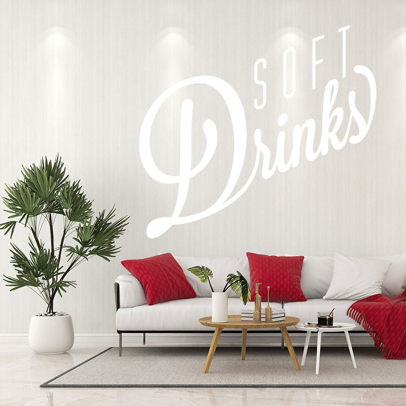soft drinks decal wall sticker