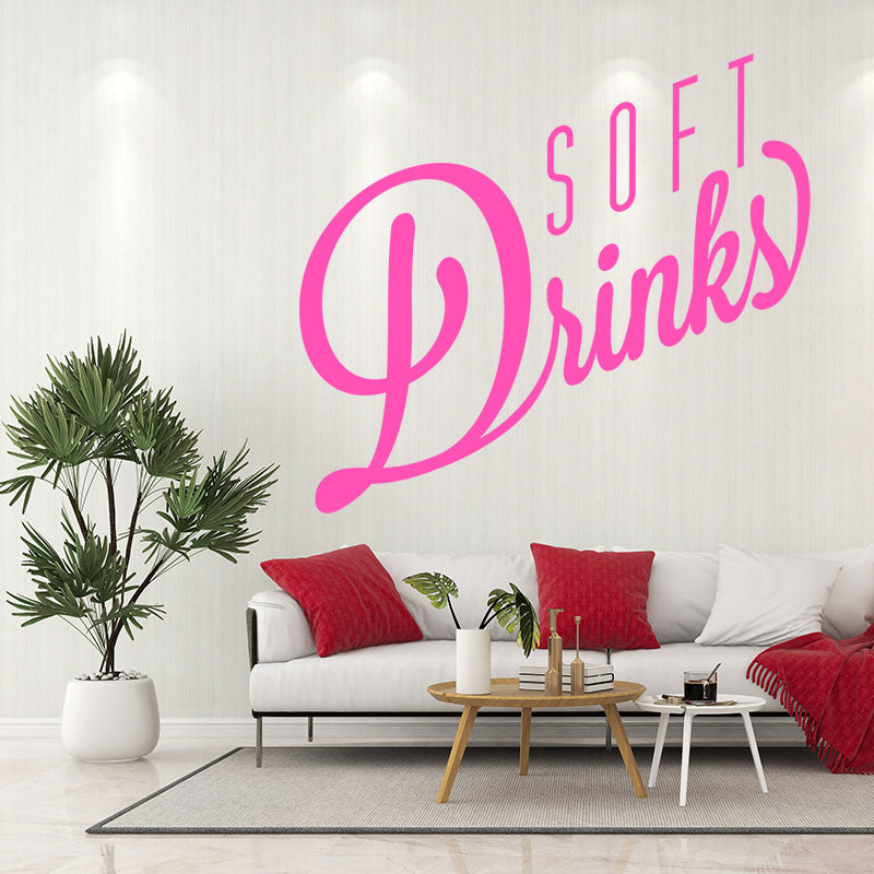 soft drinks decal wall sticker