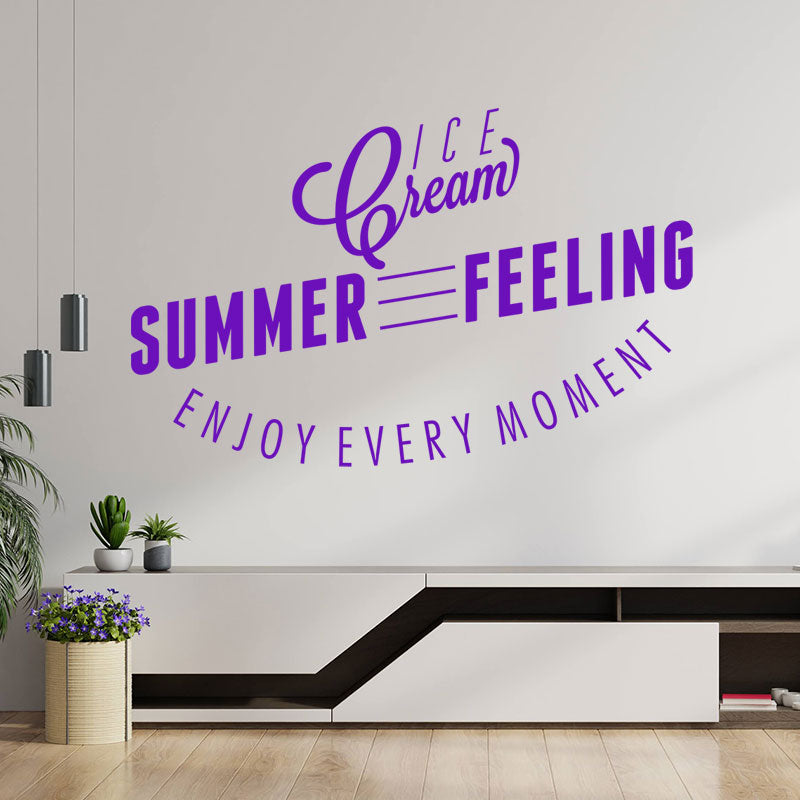 ice cream decal wall sticker