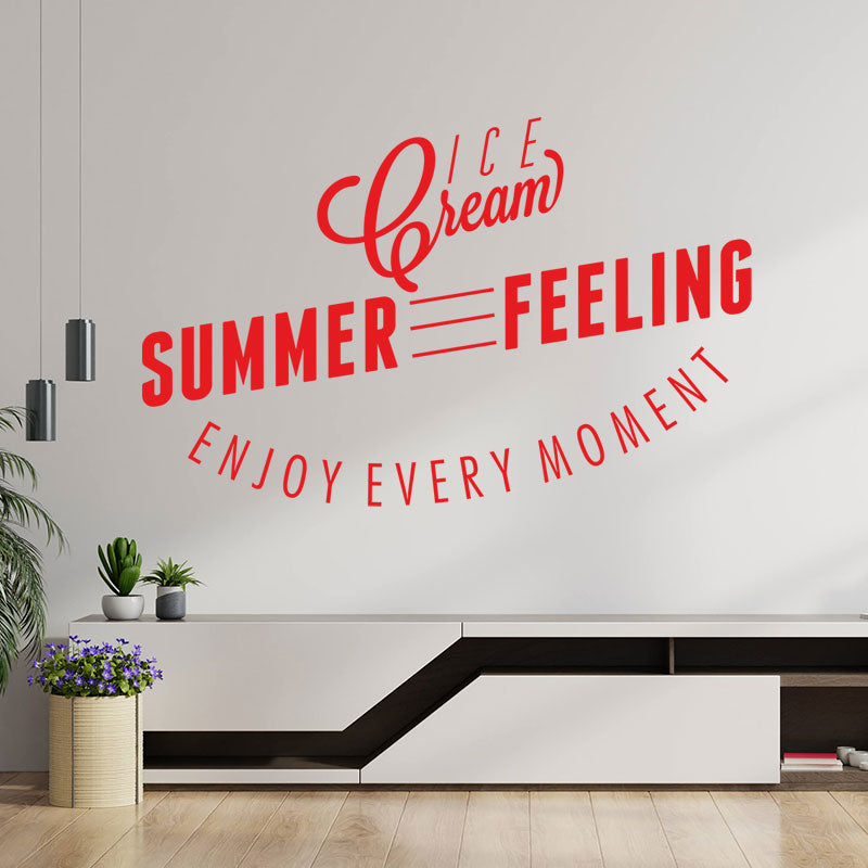 ice cream decal wall sticker