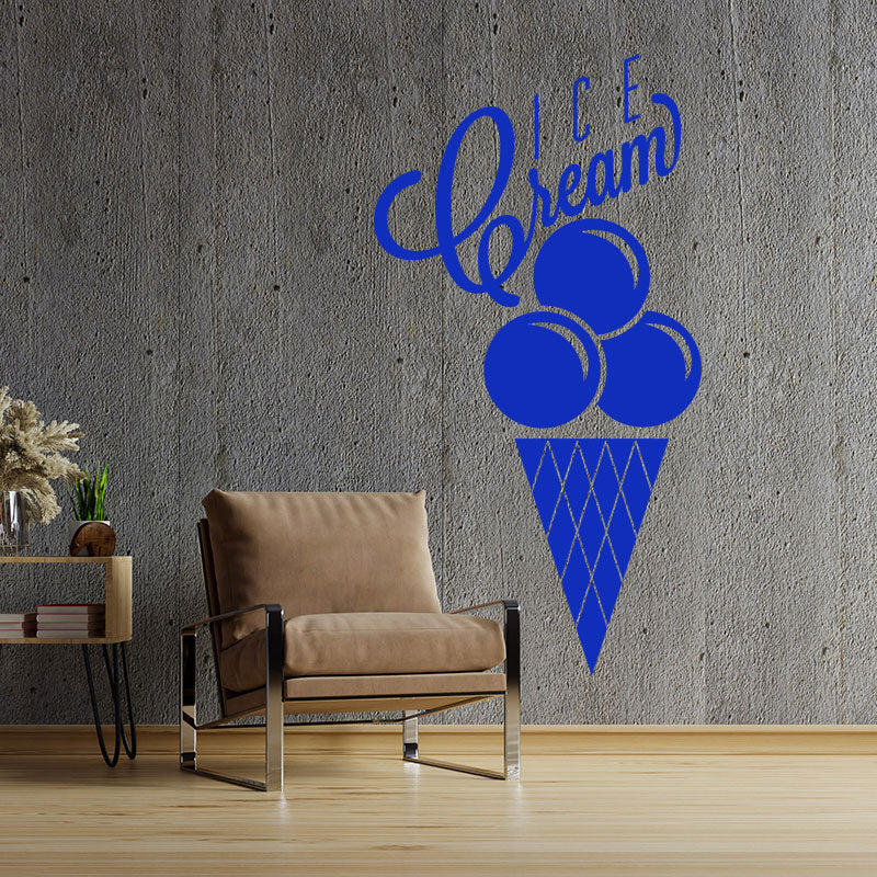 colourful ice cream wall sticker