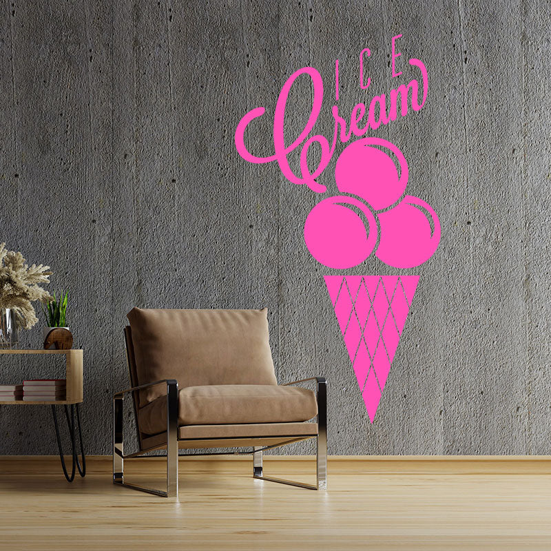 colourful ice cream wall sticker