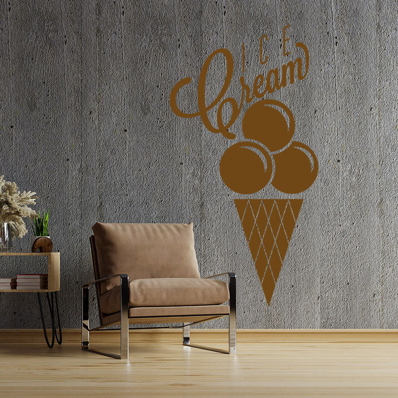 colourful ice cream wall sticker