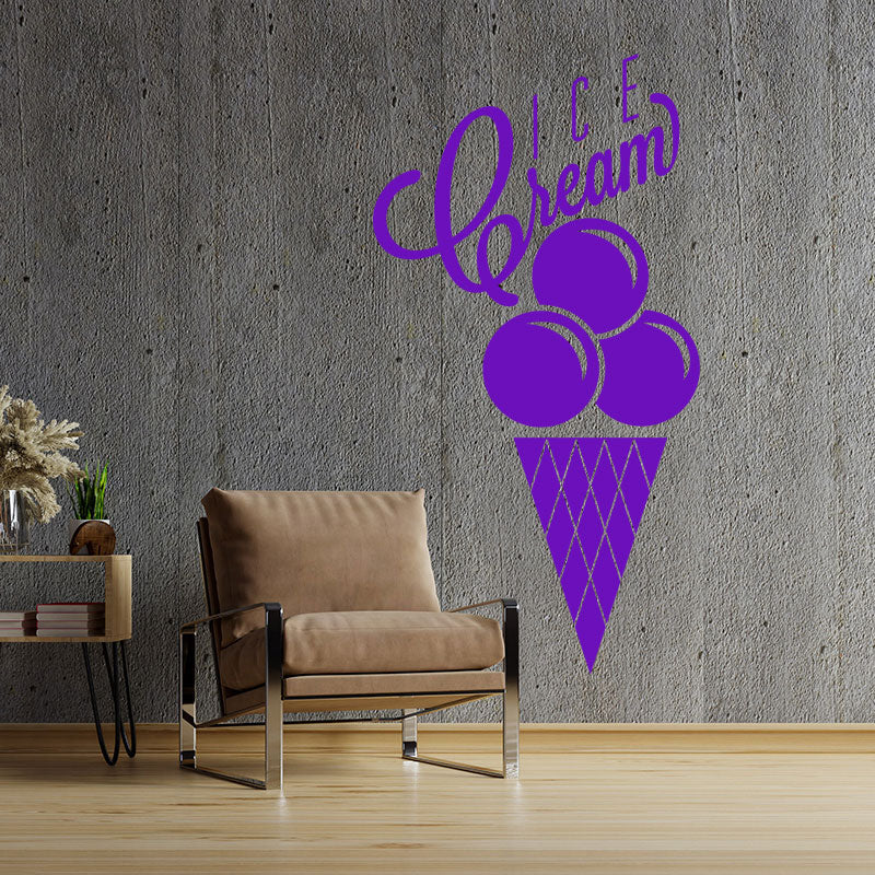 colourful ice cream wall sticker