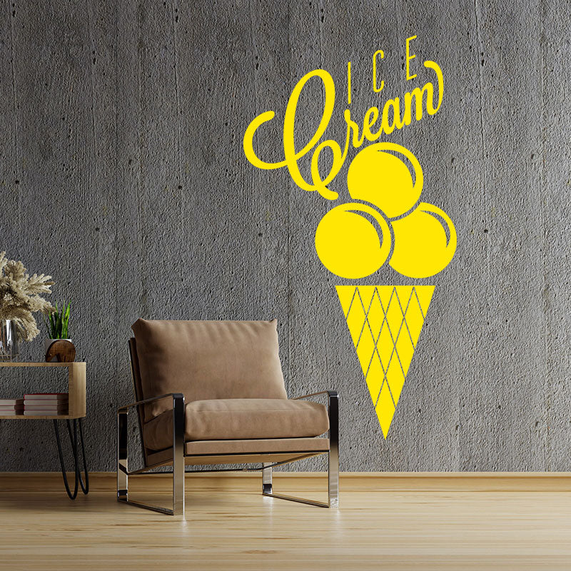 colourful ice cream wall sticker