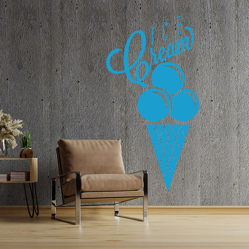 colourful ice cream wall sticker
