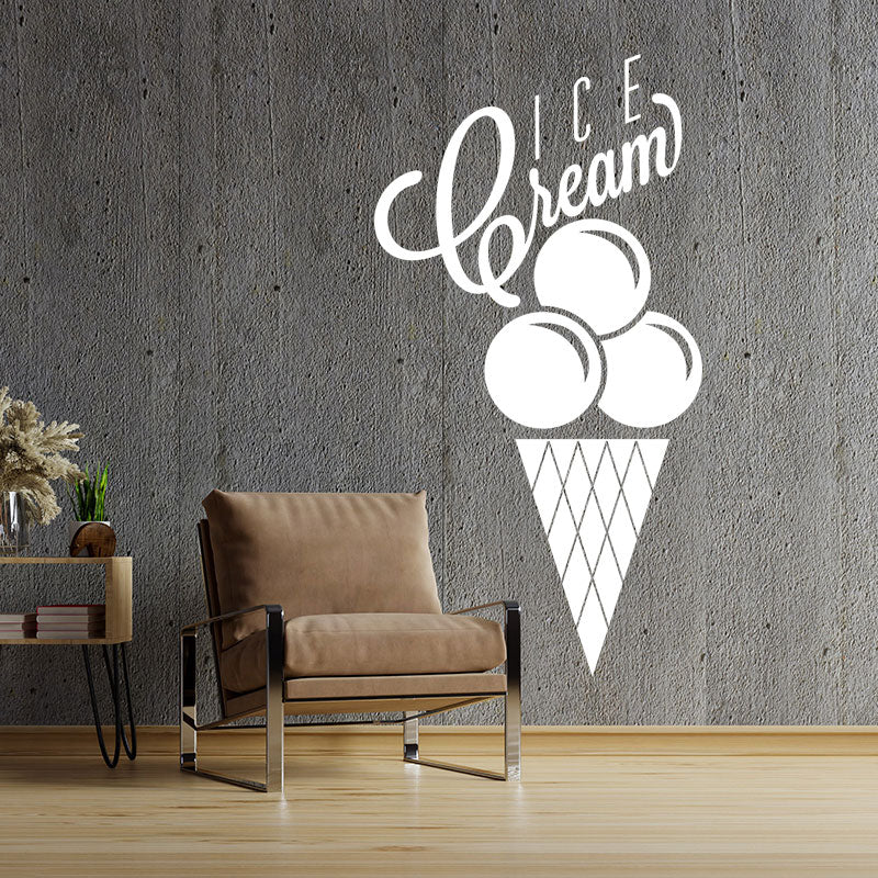 colourful ice cream wall sticker