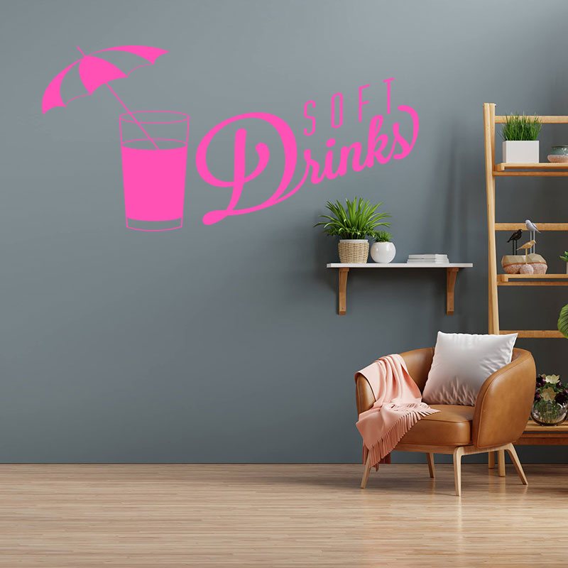 soft drinks wall sticker