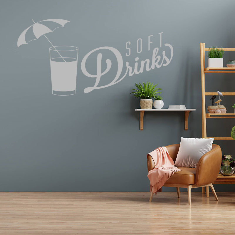 soft drinks wall sticker