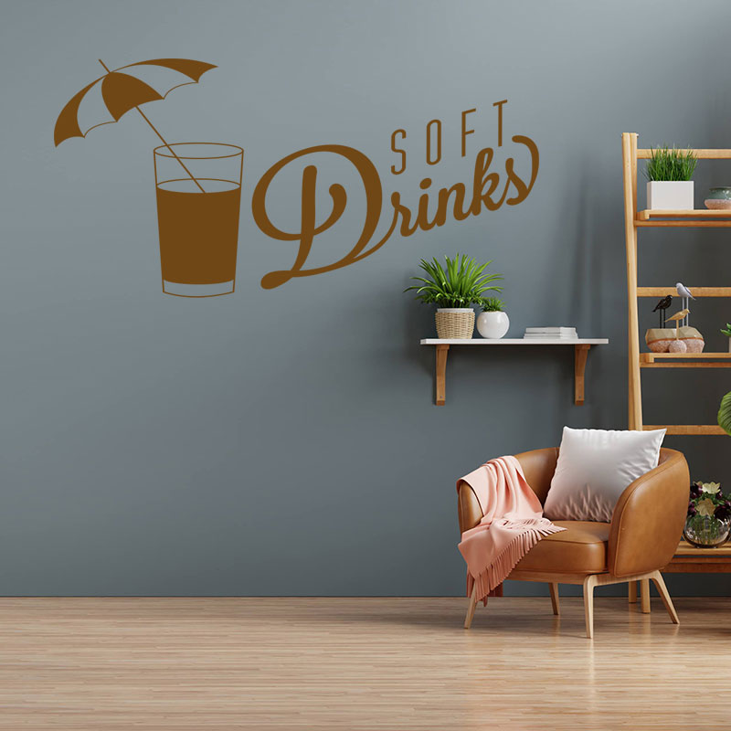 soft drinks wall sticker