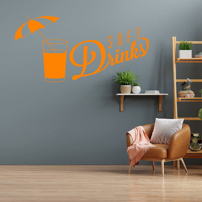 soft drinks wall sticker