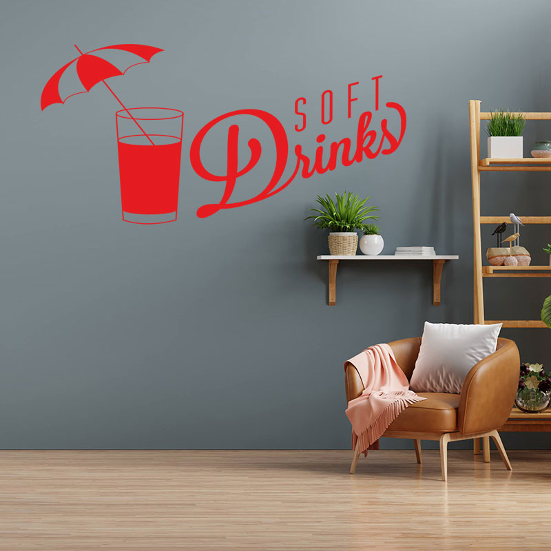 soft drinks wall sticker
