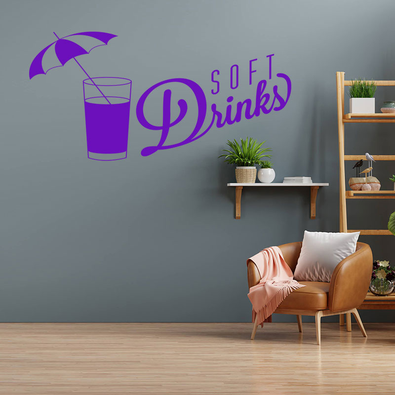 soft drinks wall sticker