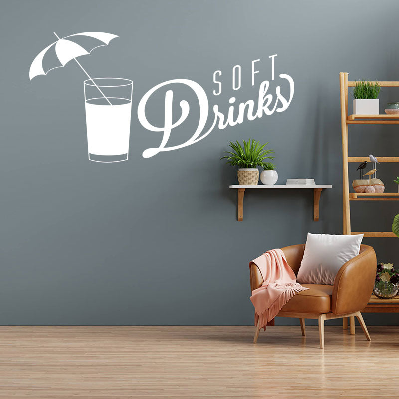 soft drinks wall sticker