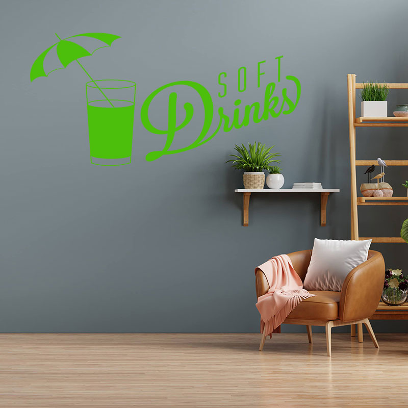 soft drinks wall sticker