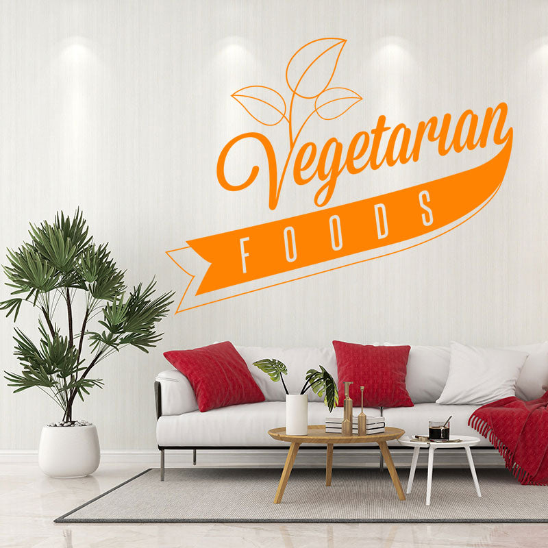 vegetarian food wall art sticker wall sticker