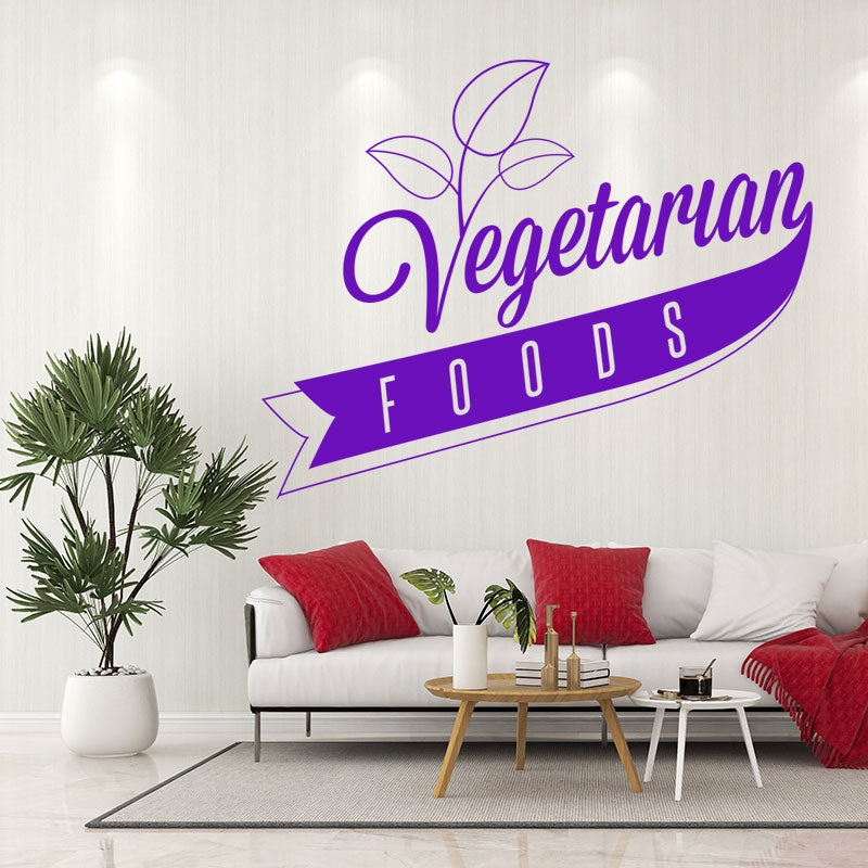 vegetarian food wall art sticker wall sticker