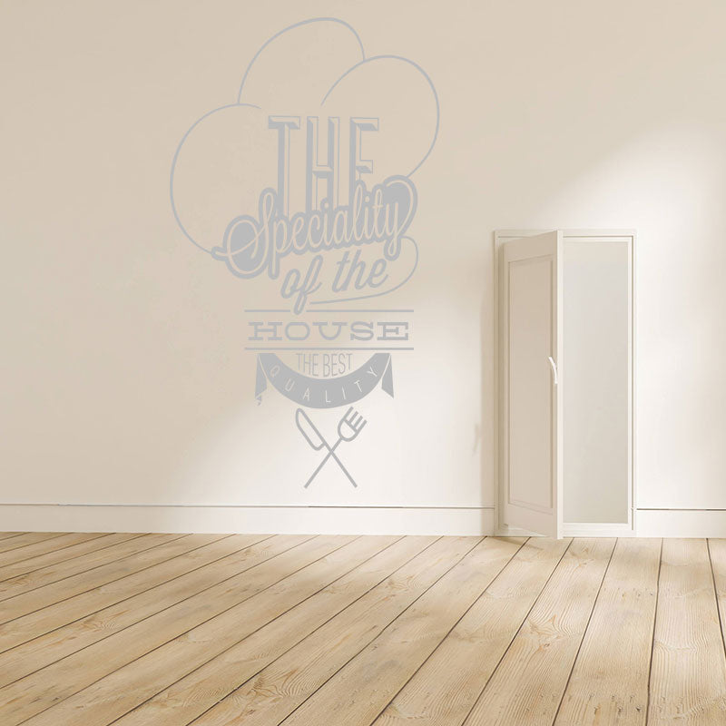 house specials catering wall sticker