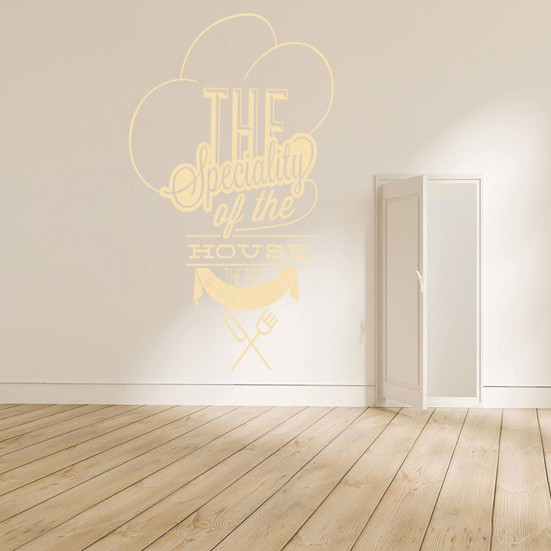 house specials catering wall sticker