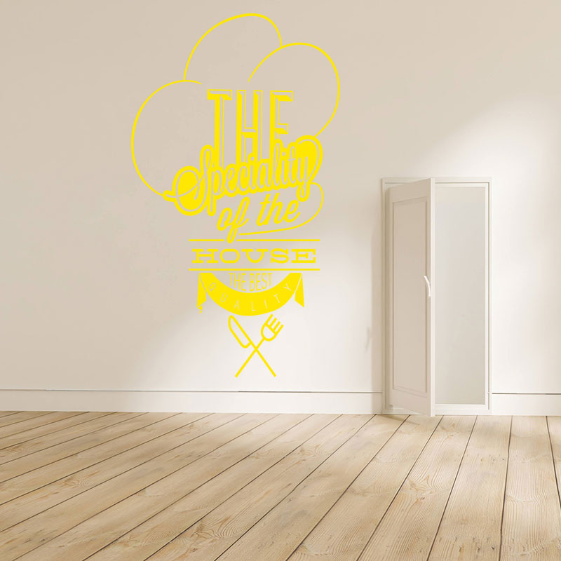 house specials catering wall sticker