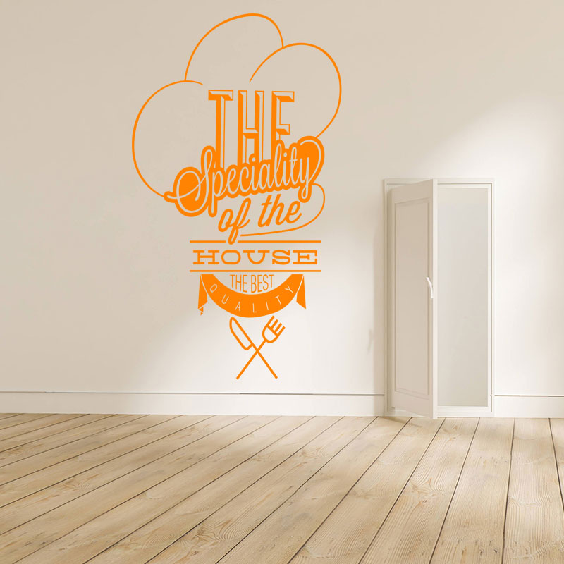 house specials catering wall sticker