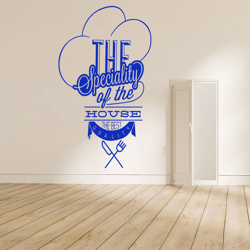 house specials catering wall sticker