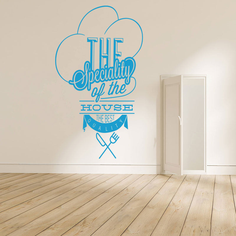 house specials catering wall sticker
