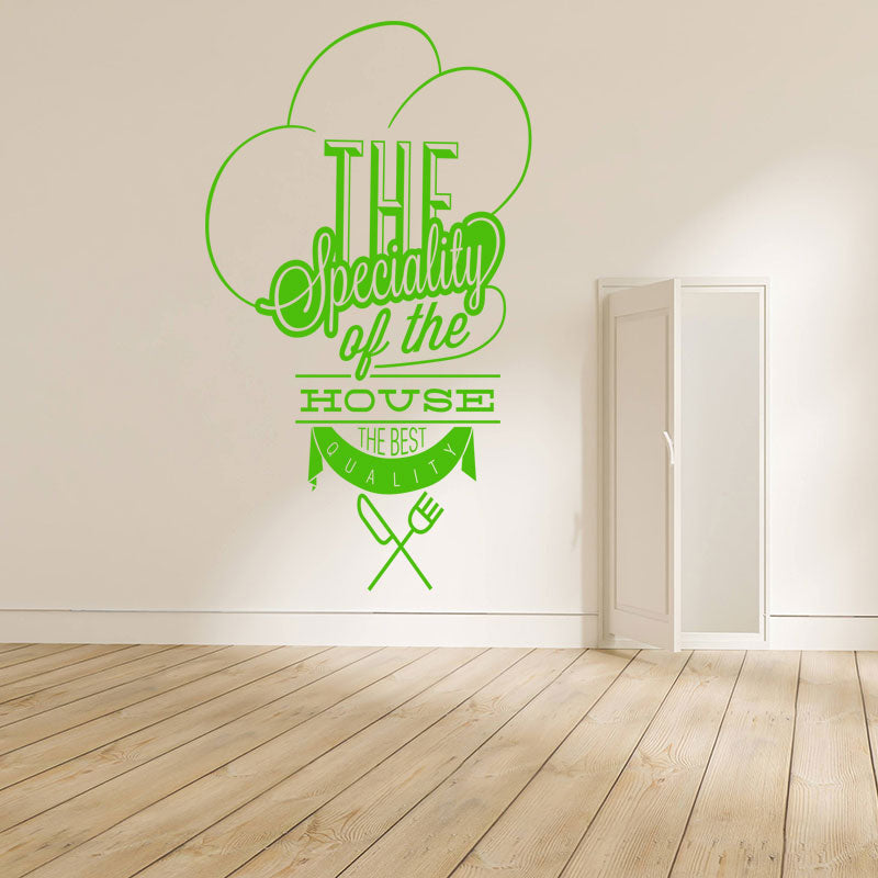 house specials catering wall sticker