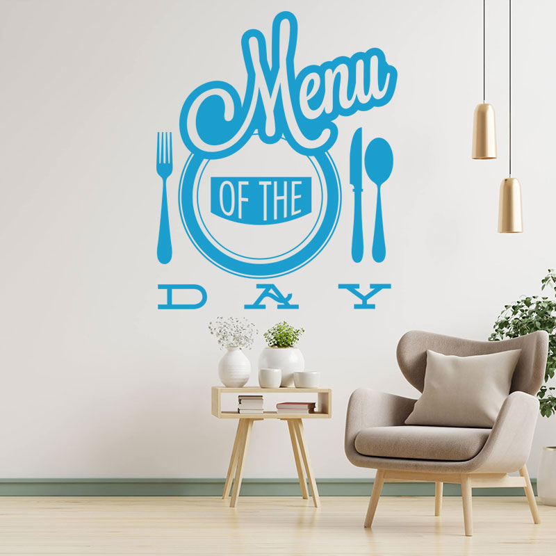 menu of the day wall sticker