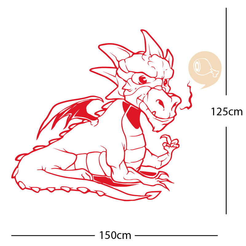 large dragon wall sticker
