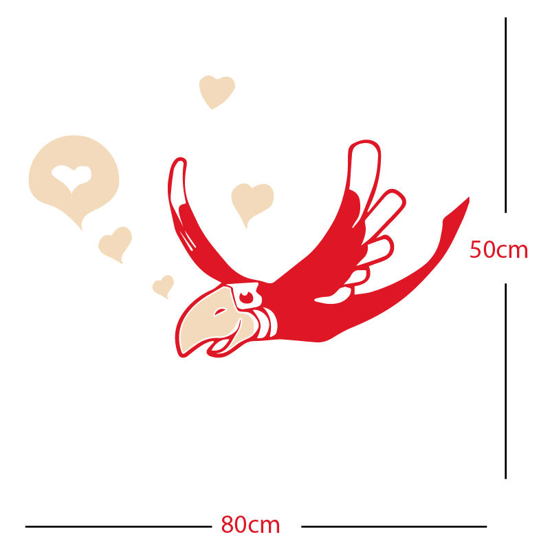 parrot pirate theme wall sticker