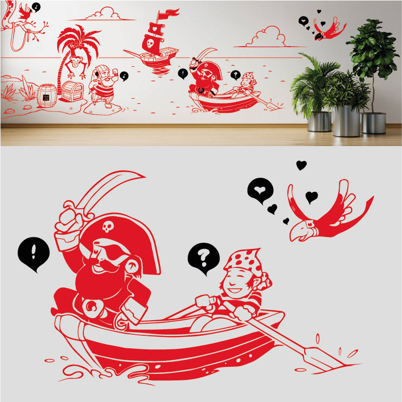 a pirates life complete wall mural