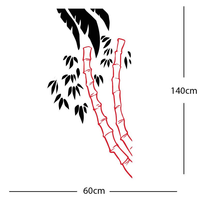 bamboo tree wall sticker
