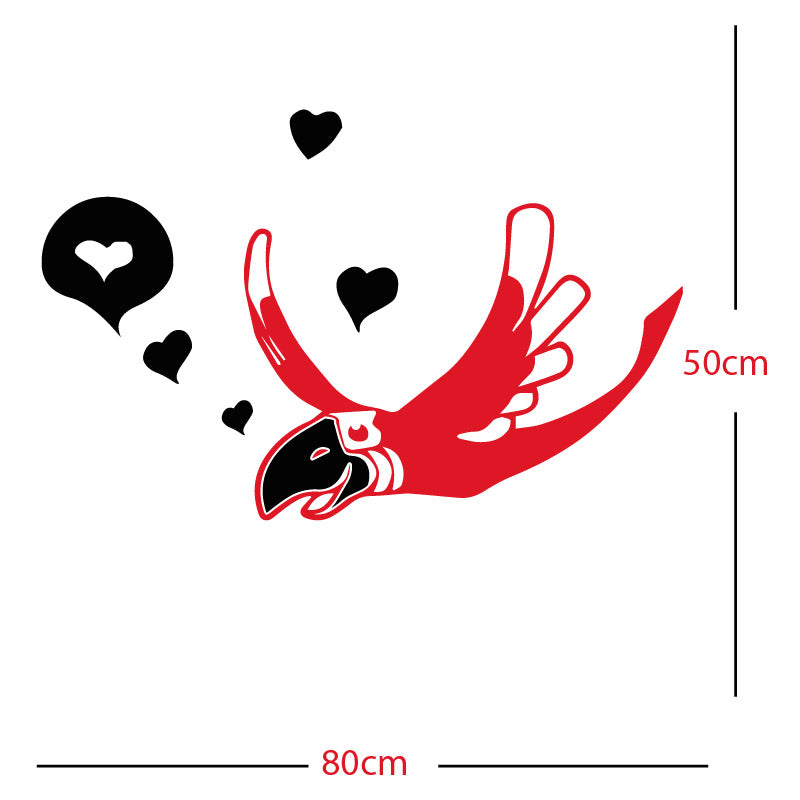 parrot pirate theme wall sticker