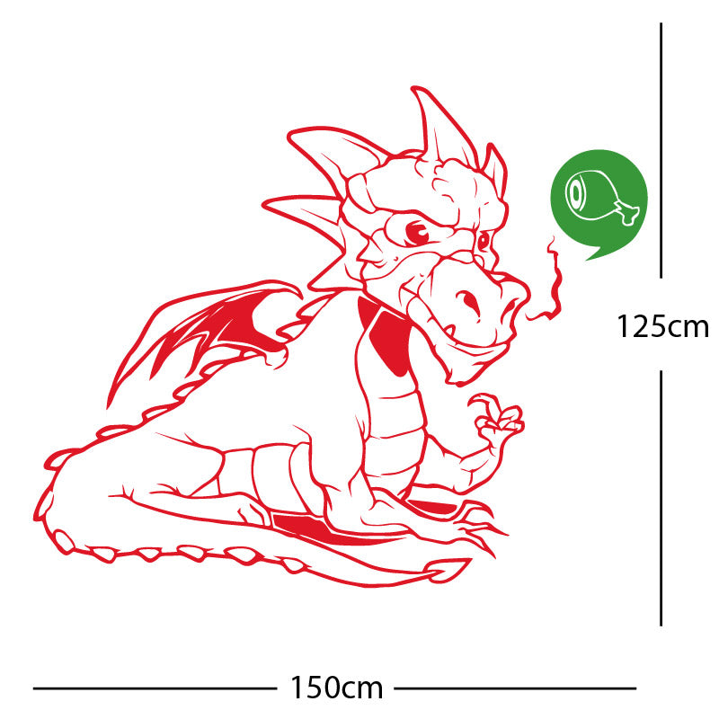 large dragon wall sticker