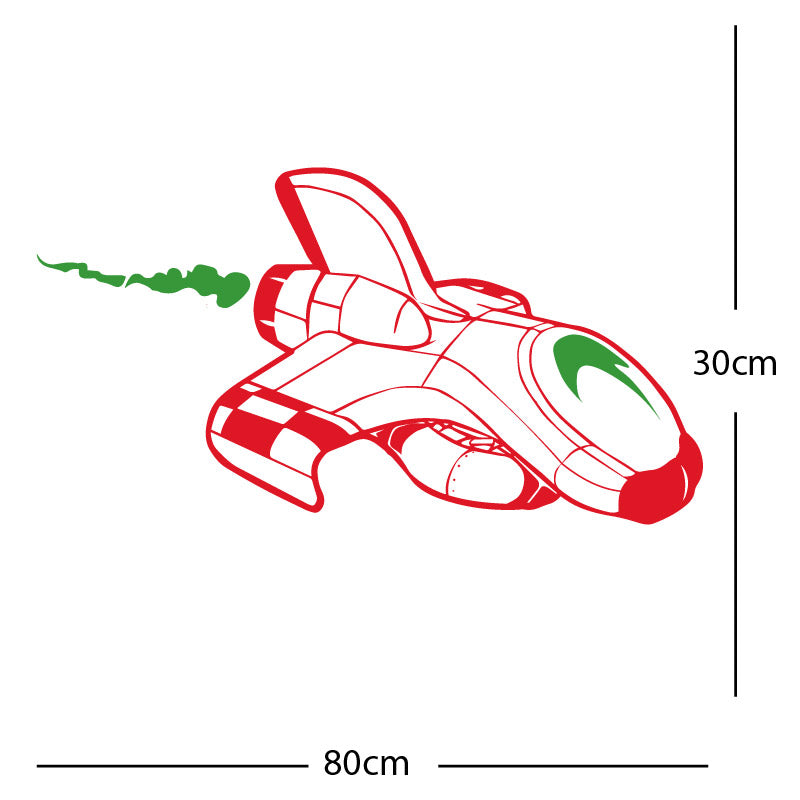 space ship kids space themed rocket wall sticker