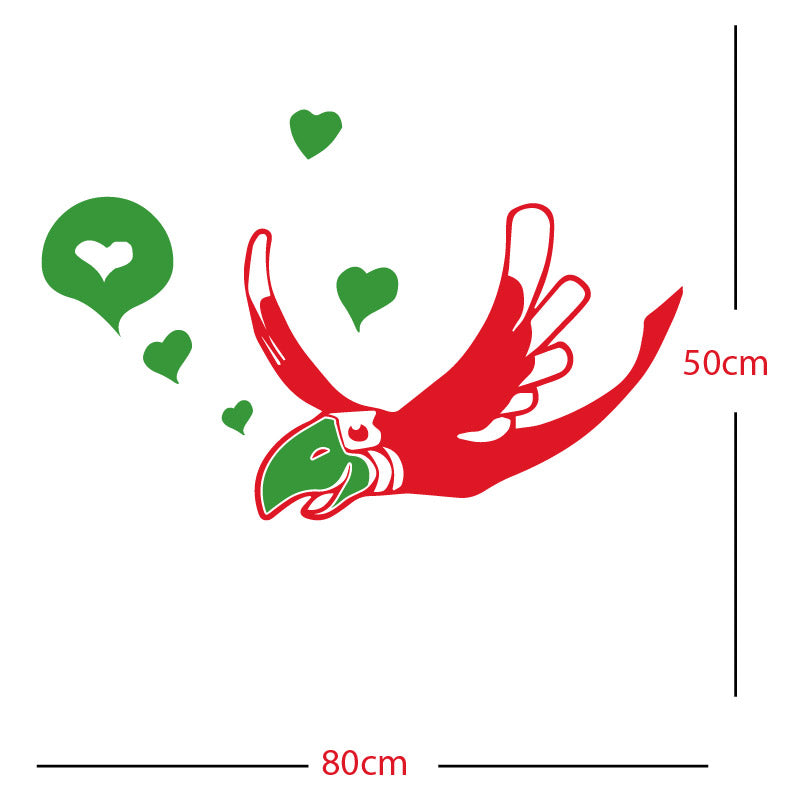 parrot pirate theme wall sticker