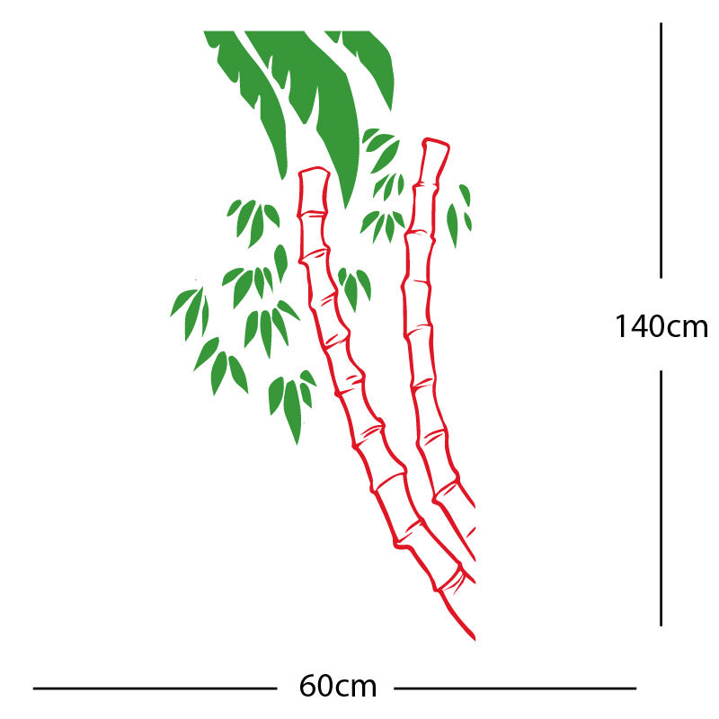 bamboo tree wall sticker