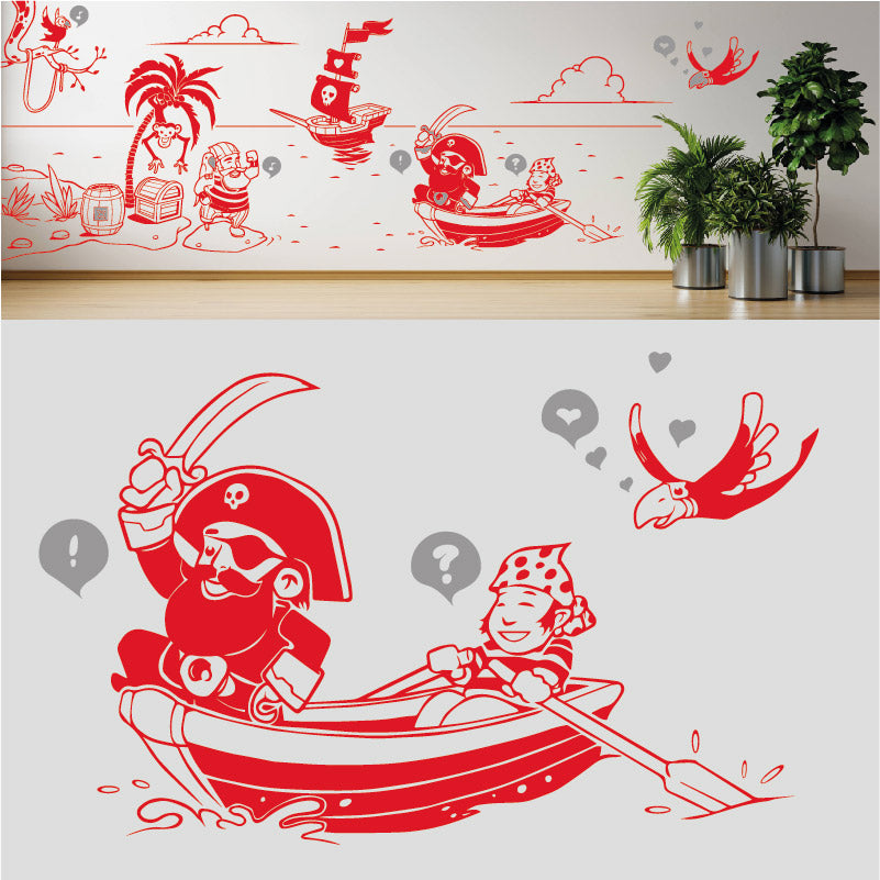 a pirates life complete wall mural