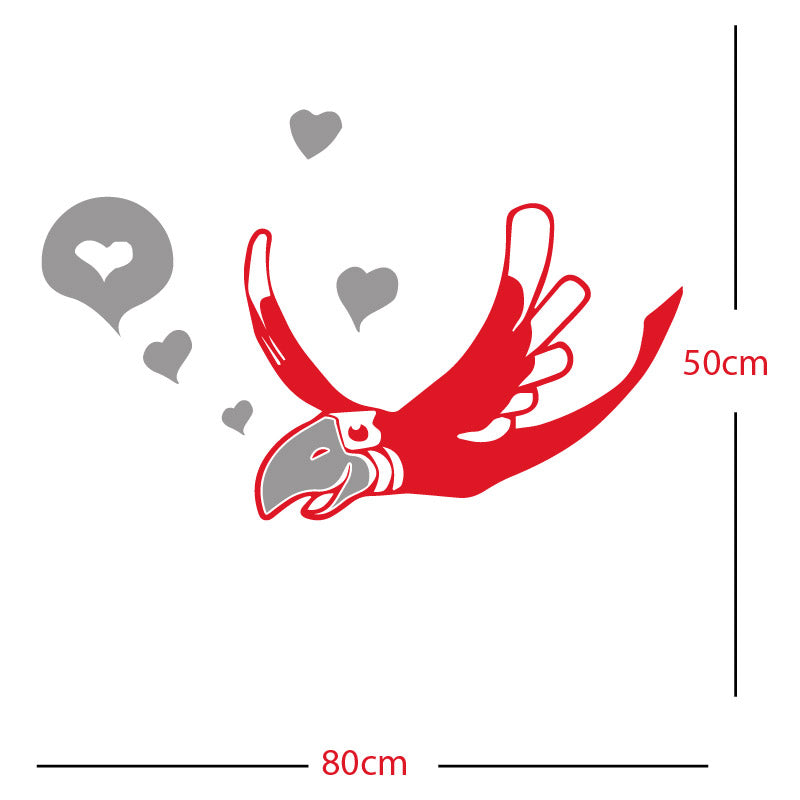 parrot pirate theme wall sticker