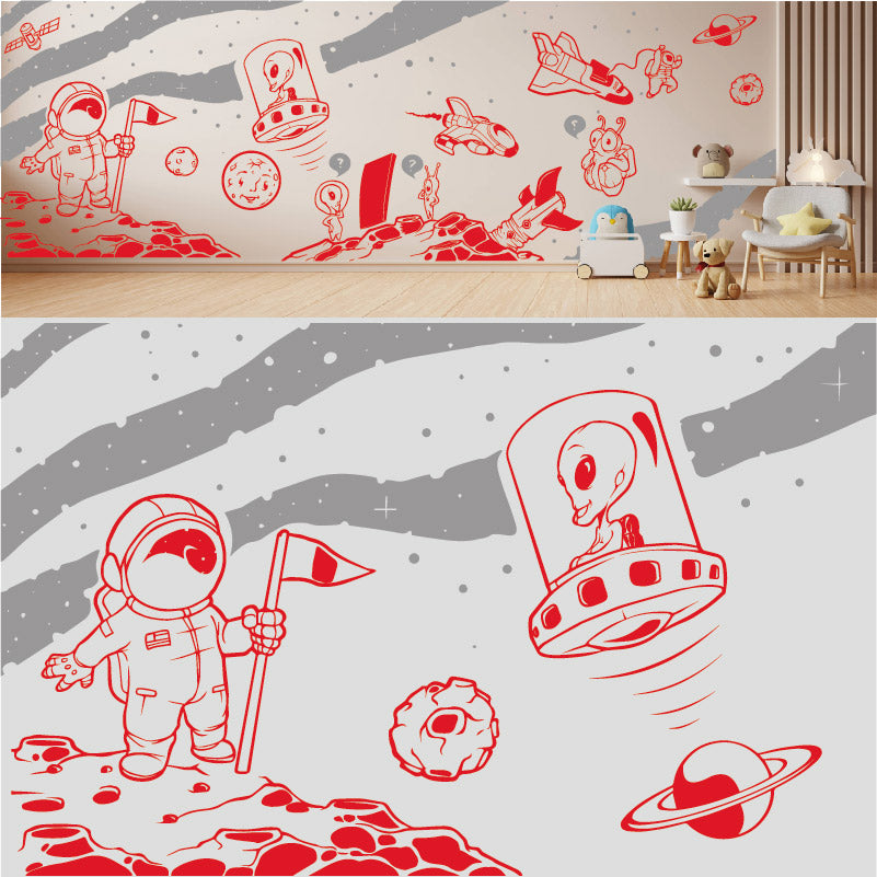 in space complete wall mural wall sticker