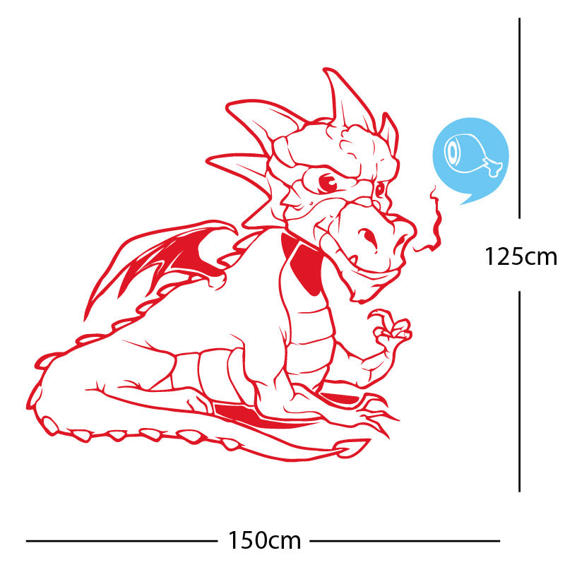 large dragon wall sticker