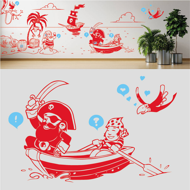 a pirates life complete wall mural