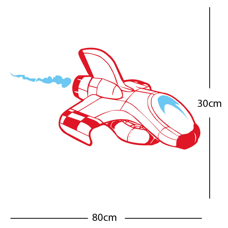 space ship kids space themed rocket wall sticker