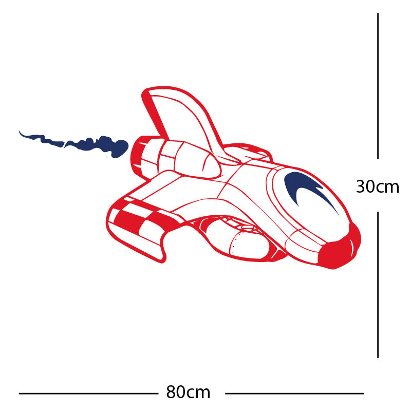 space ship kids space themed rocket wall sticker