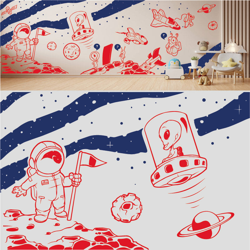in space complete wall mural wall sticker
