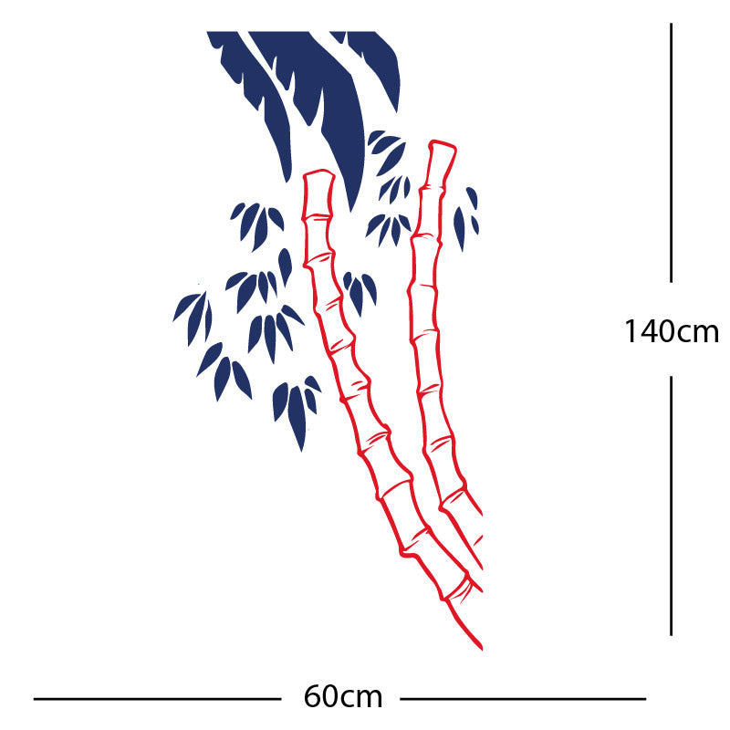 bamboo tree wall sticker