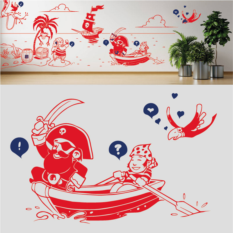 a pirates life complete wall mural